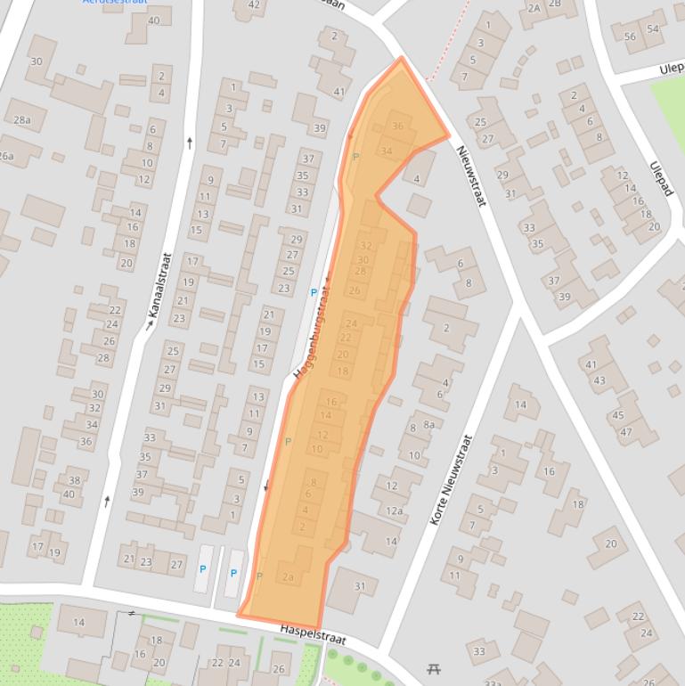 Kaart van postcodegebied 6911BG.