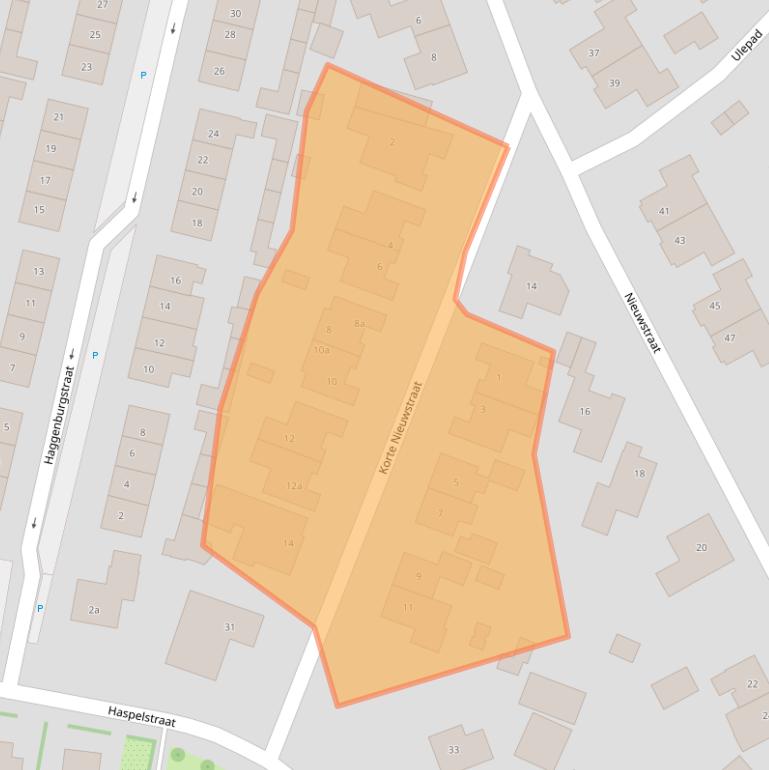 Kaart van postcodegebied 6911BH.