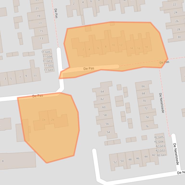 Kaart van postcodegebied 6911BN.