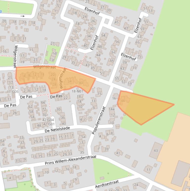 Kaart van postcodegebied 6911BP.