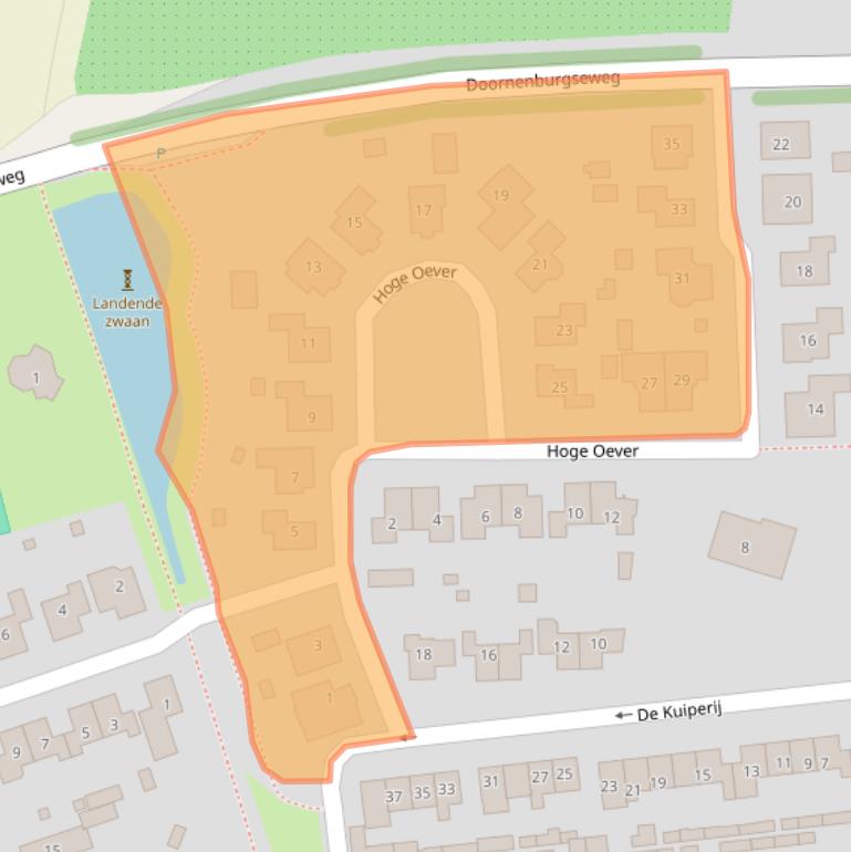 Kaart van postcodegebied 6911CG.