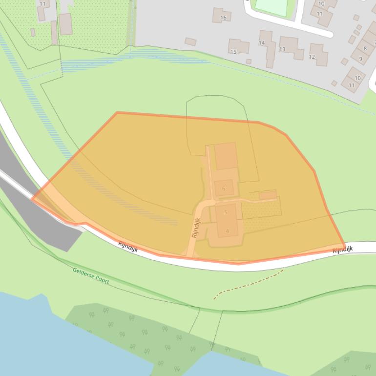 Kaart van postcodegebied 6911KB.