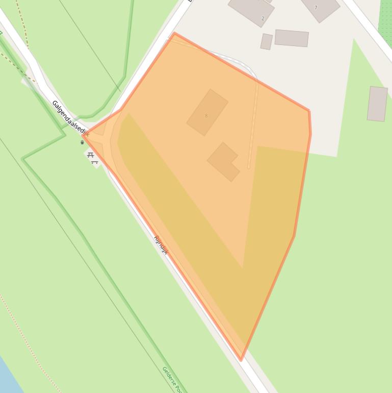 Kaart van postcodegebied 6911KC.