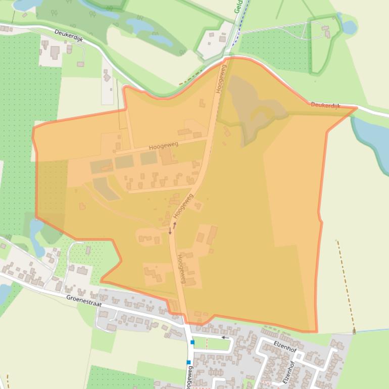 Kaart van postcodegebied 6911KS.