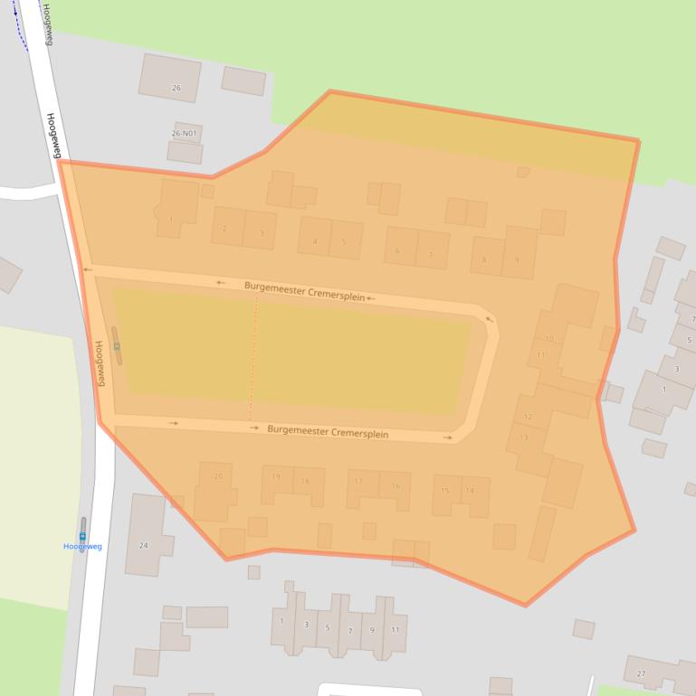 Kaart van postcodegebied 6911KT.