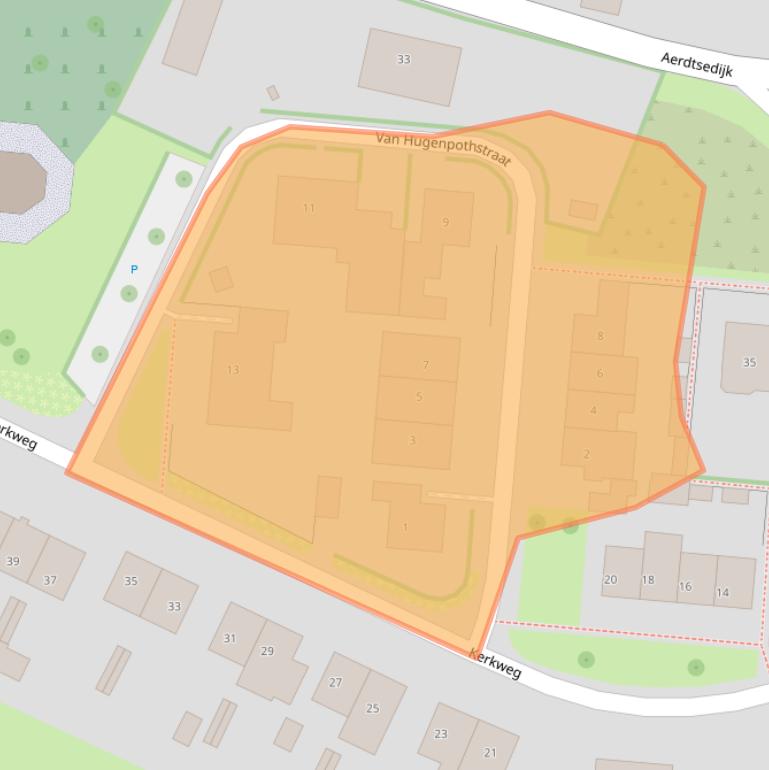 Kaart van postcodegebied 6913AL.