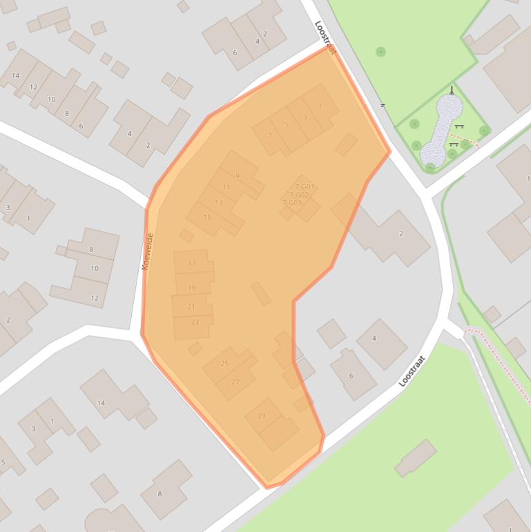 Kaart van postcodegebied 6913AN.