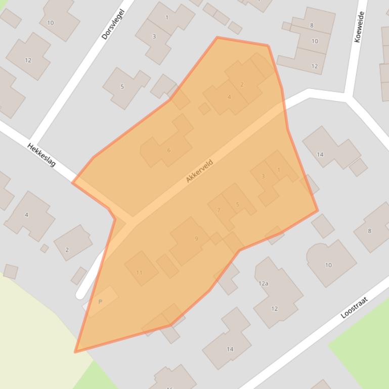 Kaart van postcodegebied 6913AV.