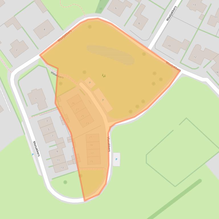 Kaart van postcodegebied 6913BA.