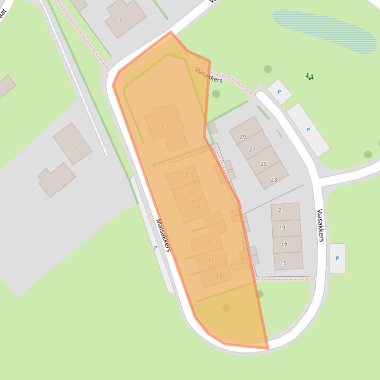 Kaart van postcodegebied 6913BC.