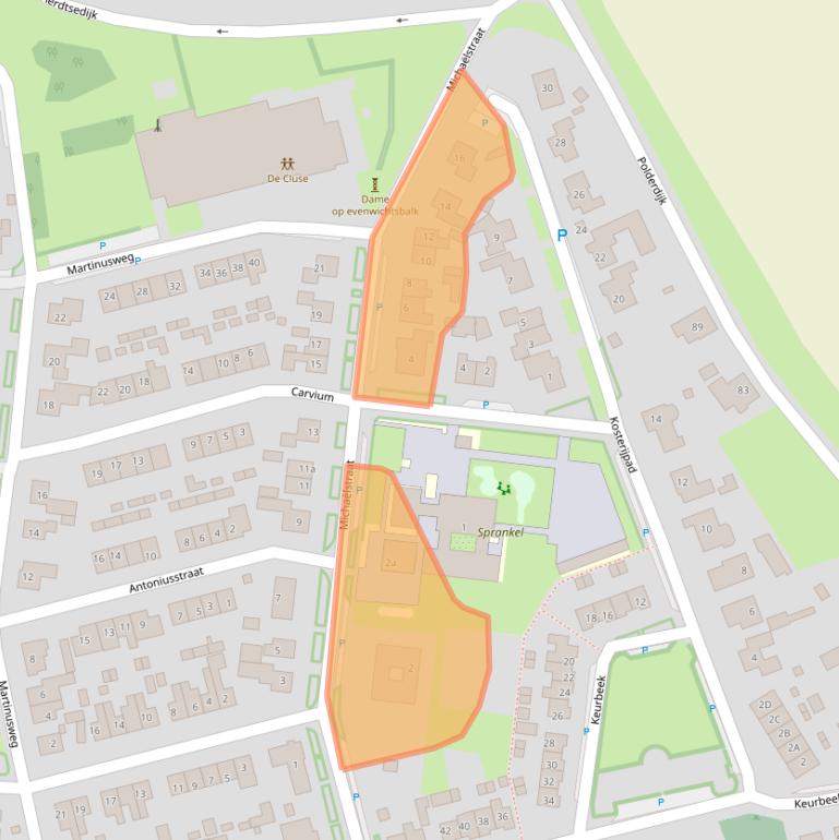 Kaart van postcodegebied 6914AT.