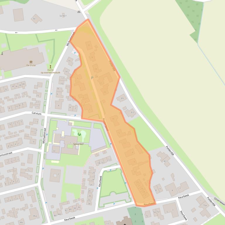 Kaart van postcodegebied 6914AV.