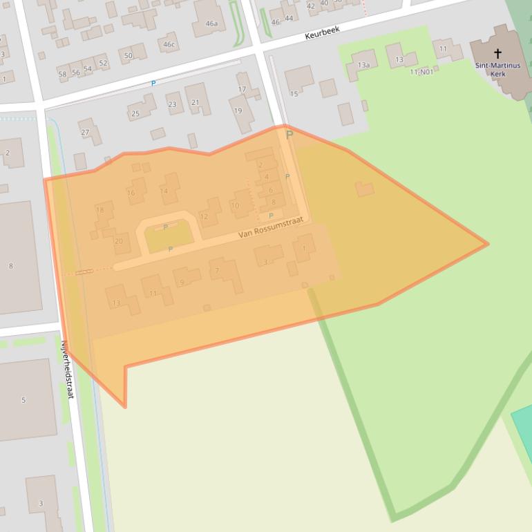 Kaart van postcodegebied 6914AW.