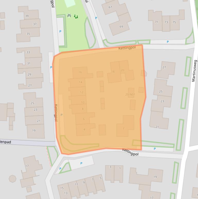 Kaart van postcodegebied 6914BC.