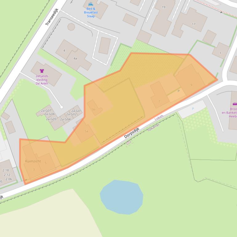 Kaart van postcodegebied 6915AA.