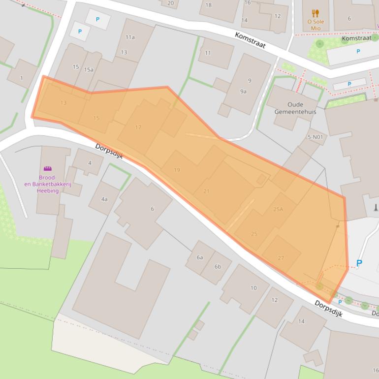 Kaart van postcodegebied 6915AB.