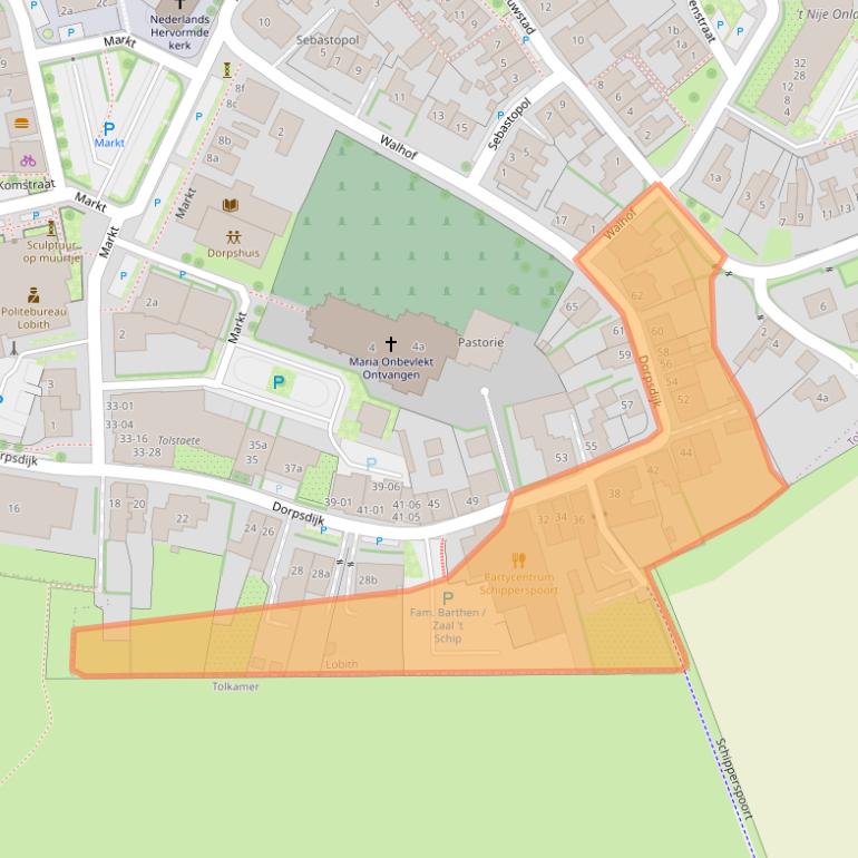 Kaart van postcodegebied 6915AE.