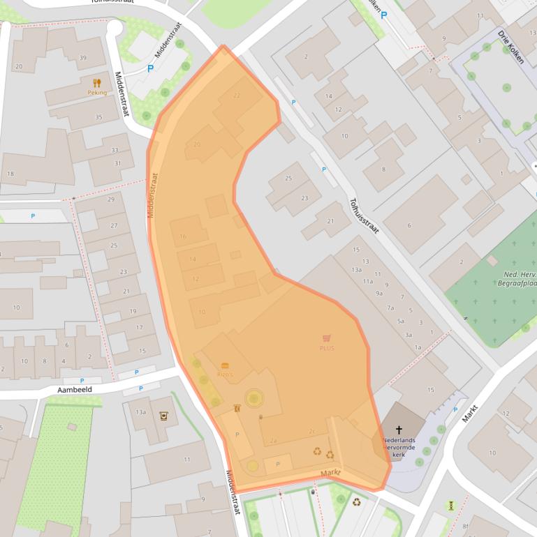 Kaart van postcodegebied 6915AN.