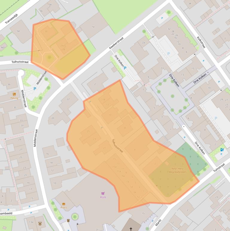 Kaart van postcodegebied 6915AP.