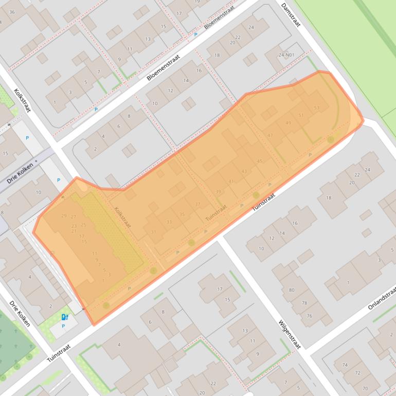 Kaart van postcodegebied 6915AR.