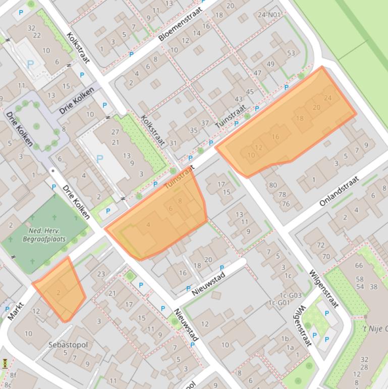 Kaart van postcodegebied 6915AS.