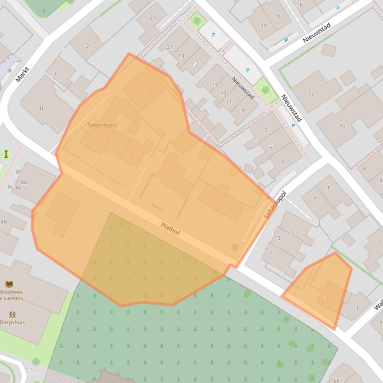 Kaart van postcodegebied 6915AV.