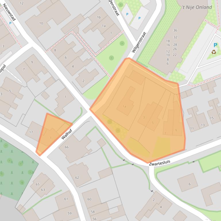 Kaart van postcodegebied 6915AW.