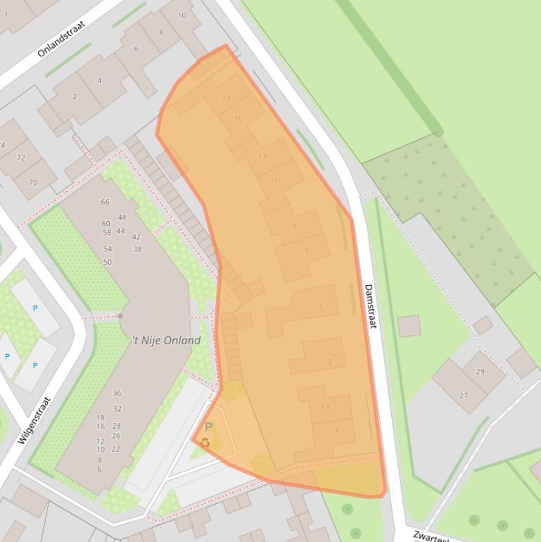 Kaart van postcodegebied 6915AZ.