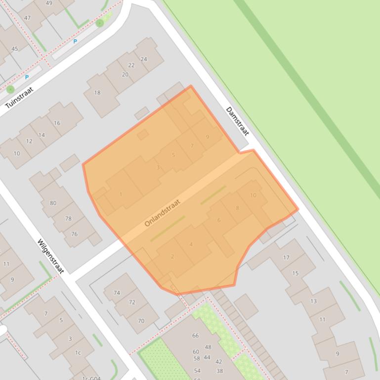 Kaart van postcodegebied 6915BA.