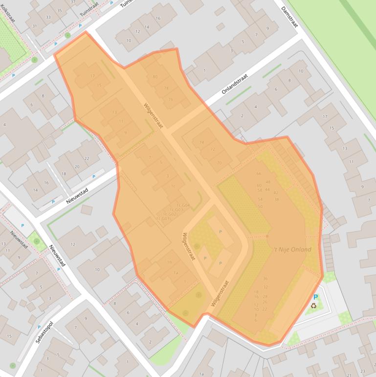 Kaart van postcodegebied 6915BB.