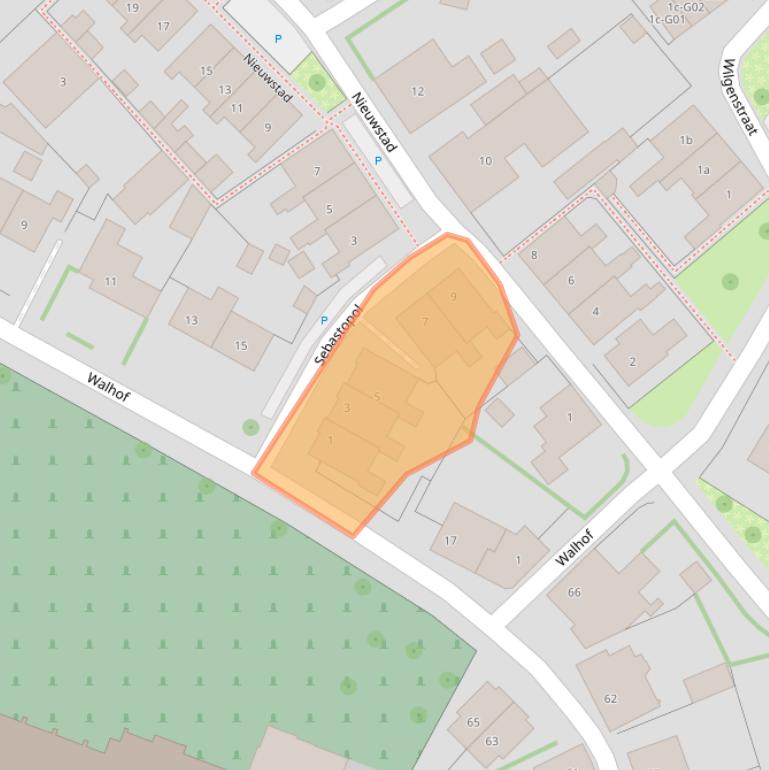 Kaart van postcodegebied 6915BK.