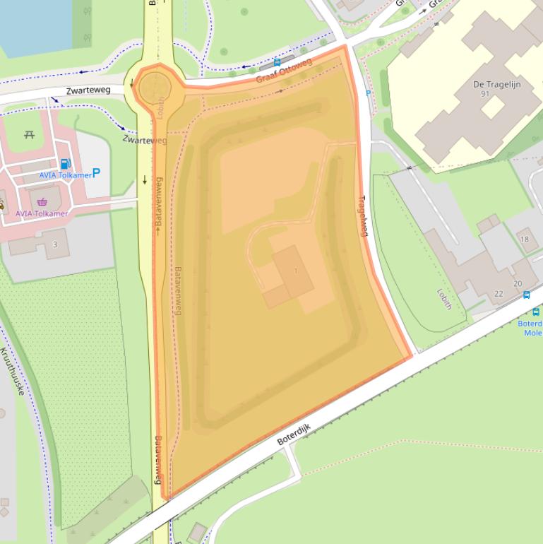 Kaart van postcodegebied 6915SE.