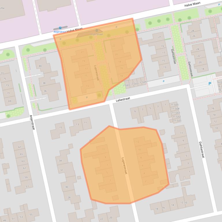 Kaart van postcodegebied 6915SJ.