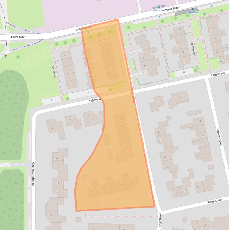 Kaart van postcodegebied 6915SM.