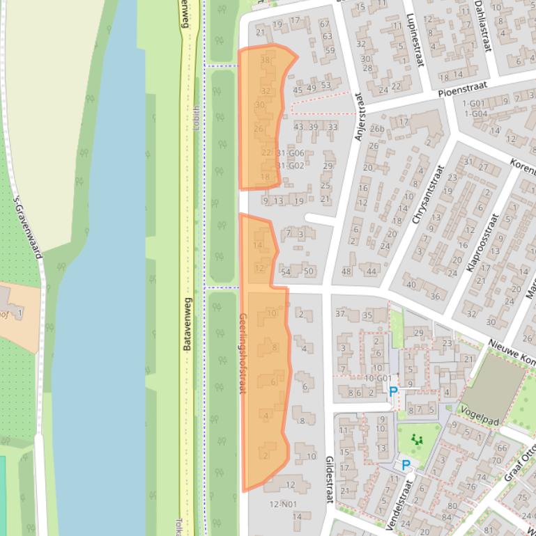 Kaart van postcodegebied 6915SP.