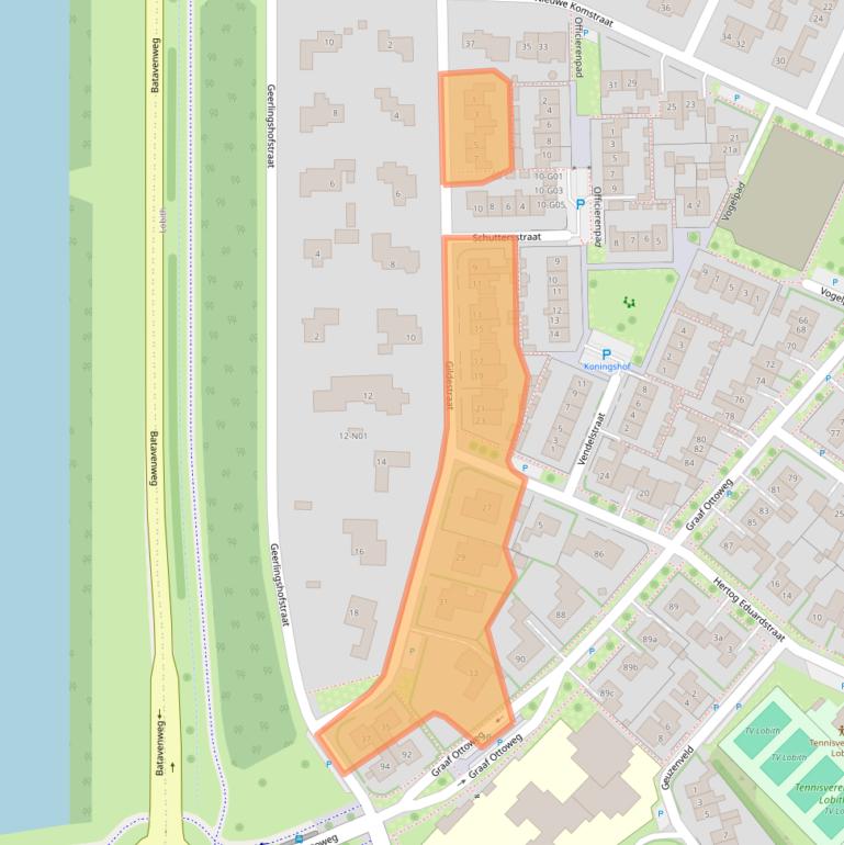 Kaart van postcodegebied 6915TN.