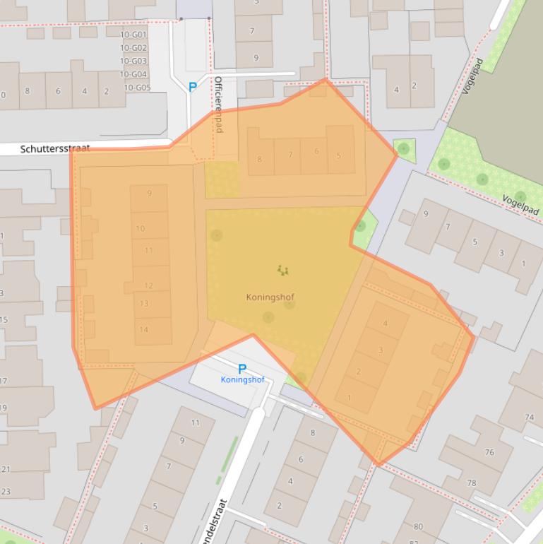 Kaart van postcodegebied 6915TX.