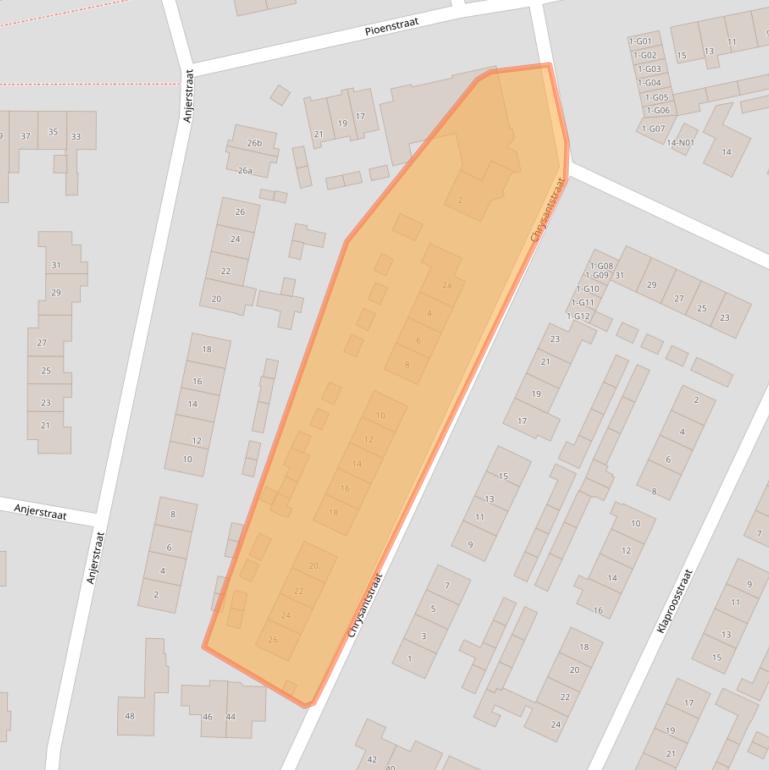 Kaart van postcodegebied 6915VC.
