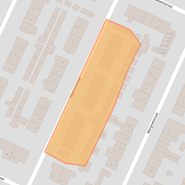 Kaart van postcodegebied 6915VD.