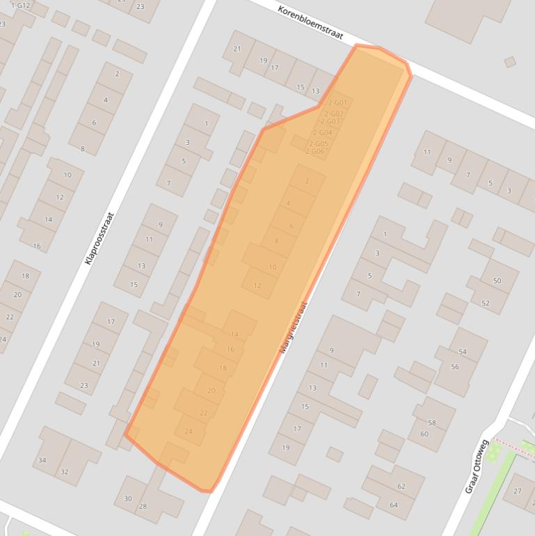 Kaart van postcodegebied 6915VH.