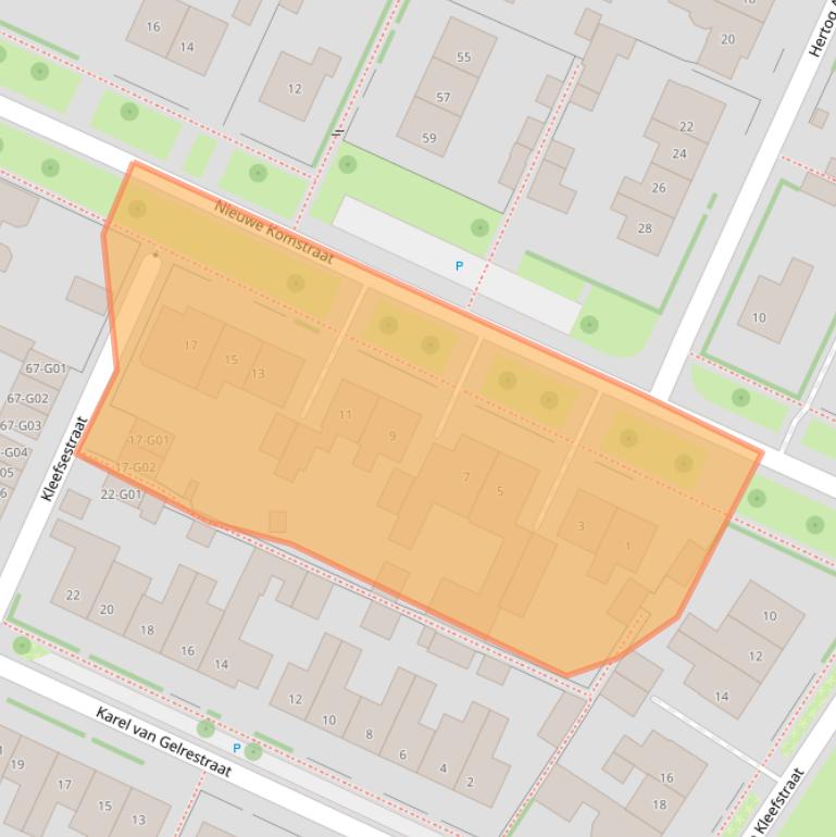 Kaart van postcodegebied 6915VK.