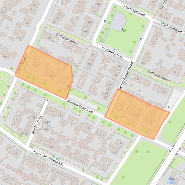 Kaart van postcodegebied 6915VN.