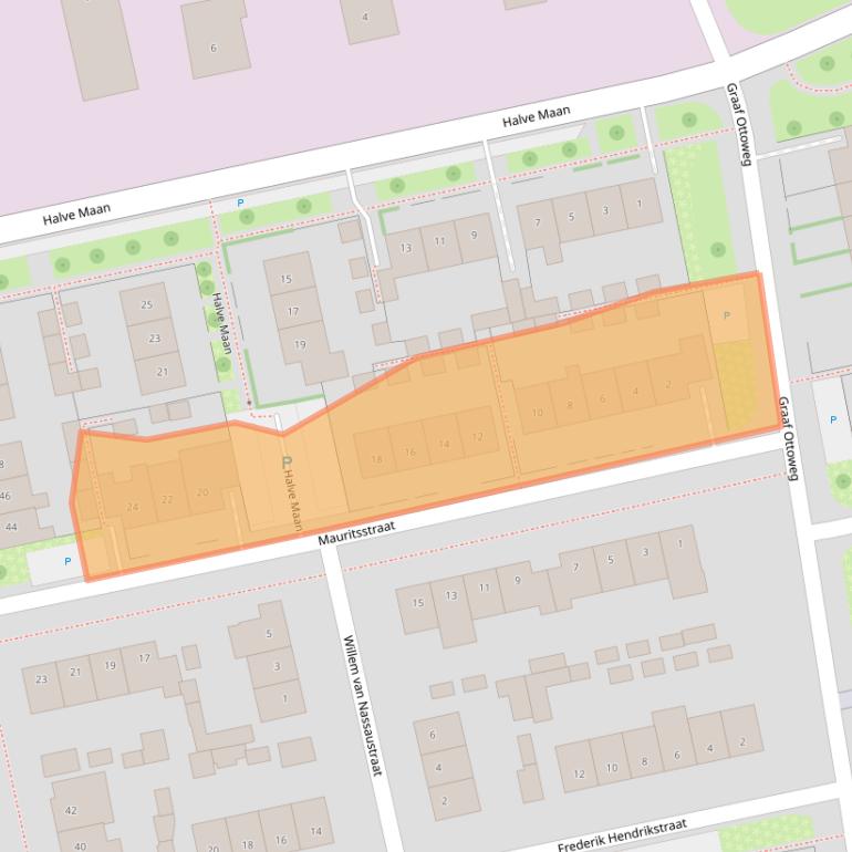 Kaart van postcodegebied 6915WJ.