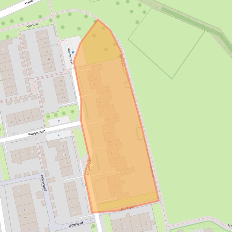 Kaart van postcodegebied 6915WN.