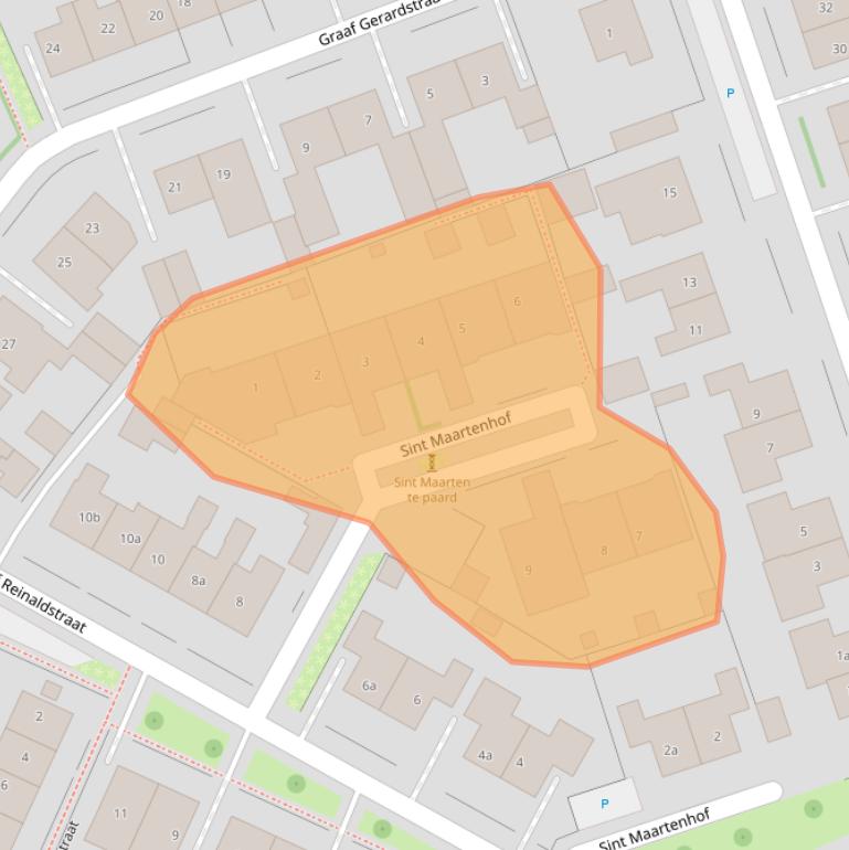 Kaart van postcodegebied 6915WP.