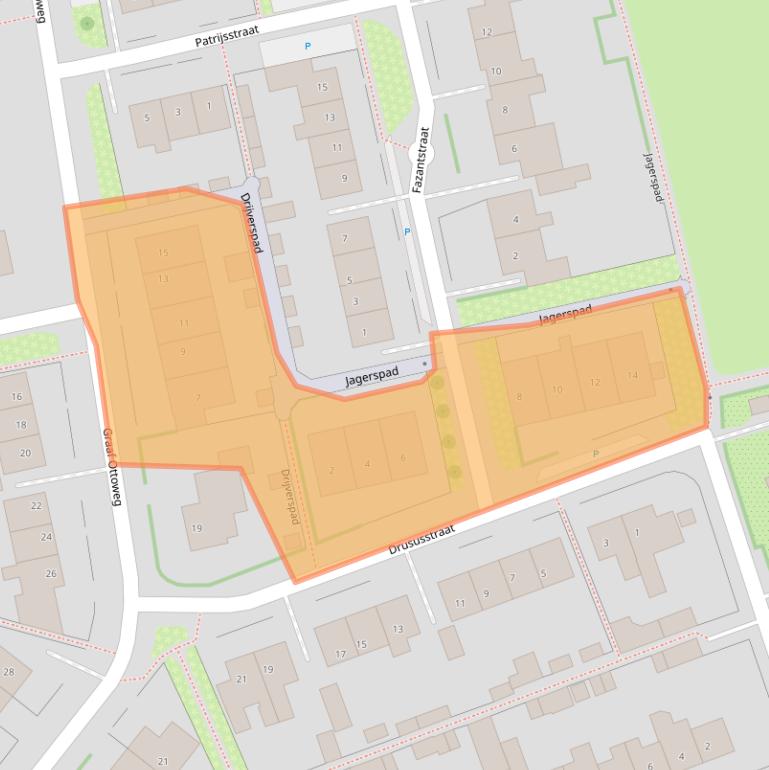 Kaart van postcodegebied 6915WR.