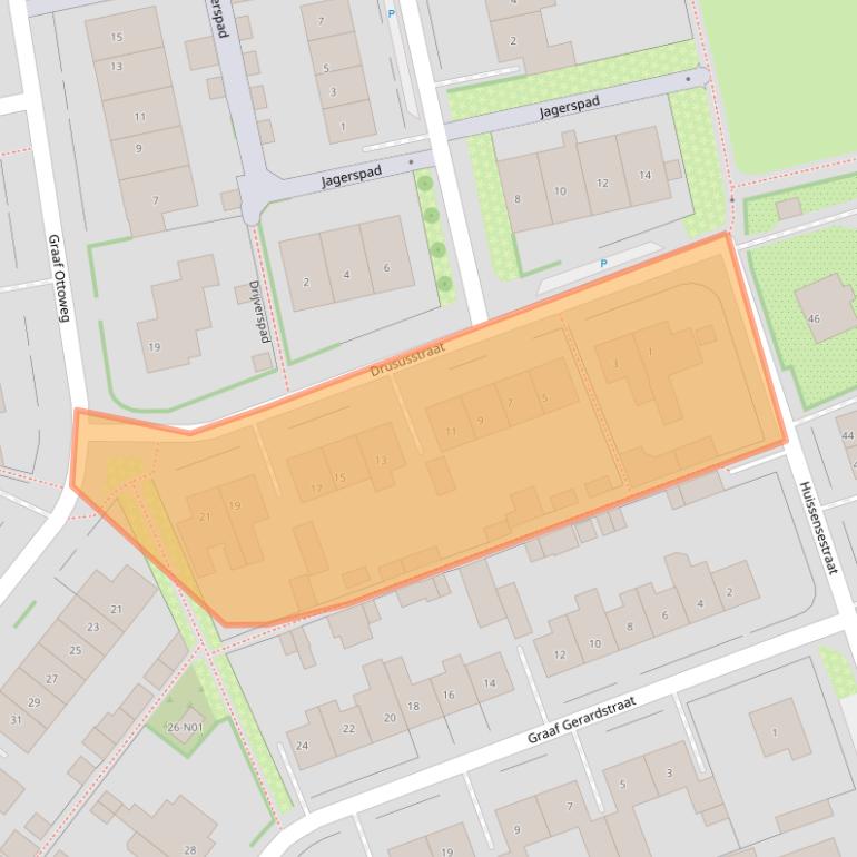 Kaart van postcodegebied 6915WS.