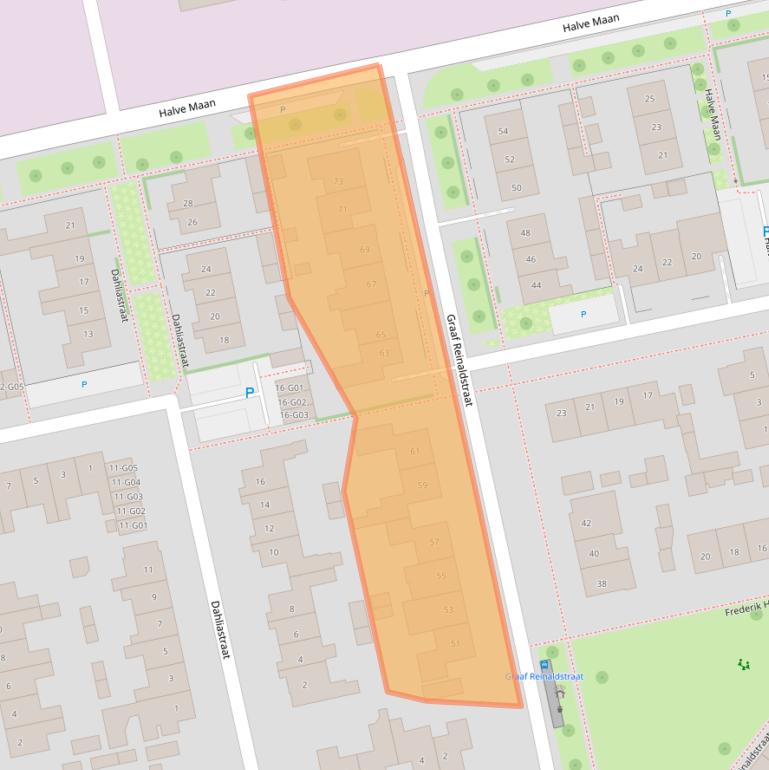Kaart van postcodegebied 6915WV.
