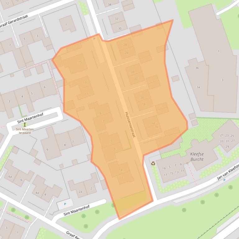 Kaart van postcodegebied 6915XA.