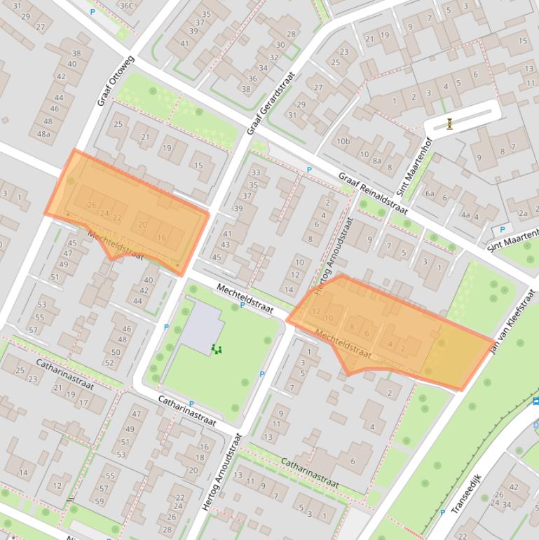 Kaart van postcodegebied 6915XH.